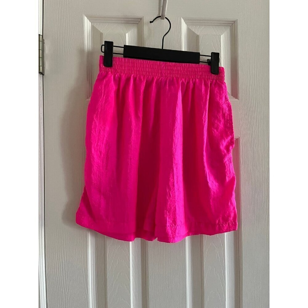 The Body Co Vintage Nylon Shorts Neon Pink
